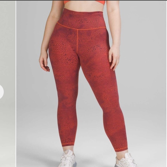 NWT lululemon Wunder Train High-Rise Tight 25” Cracle Glaze Sz0 - Picture 14 of 15